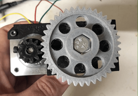 spinning stepper motor