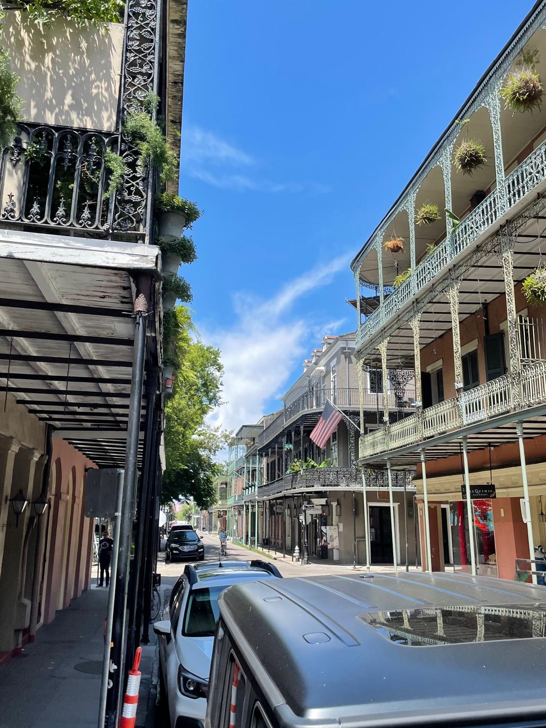 The a street in the French Quarter